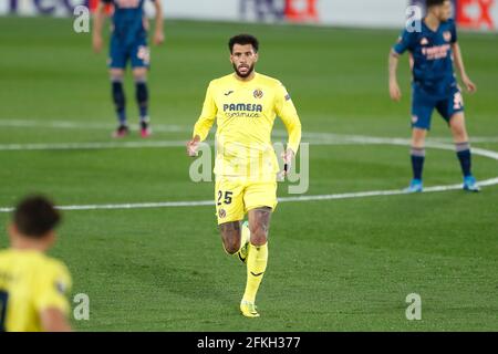 Vila-Real, Spagna. 29 Apr 2021. Etienne Capoue (Villarreal) Calcio : UEFA Europa League Semifinali 1° tappa tra Villarreal CF 2-1 Arsenal FC all' Estadio de la Ceramica di Vila-Real, Spagna . Credit: Mutsu Kawamori/AFLO/Alamy Live News Foto Stock