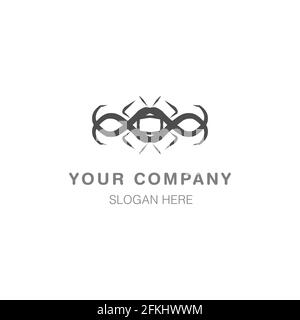 Simple Company Logo Design Art Vector EPS10 Illustrazione Vettoriale