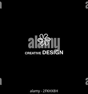 Abstract Marigold Creative Logo Design Art eps10 Illustrazione Vettoriale