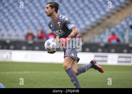 Roma, Italia. 02 maggio 2021. ROMA, Italia - 02.05.2021: PERIN in azione durante la Serie Italiana UNA partita di calcio campionato 2021 tra SS LAZIO vs GENOVA allo stadio Olimpico di Roma. Credit: Agenzia fotografica indipendente/Alamy Live News Foto Stock