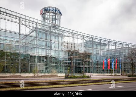 L'edificio Neven Dumont del Dumont Media Group in via Amsterdam damer, Colonia, Germania. Das Neven Dumont Haus der Dumont Mediengruppe an der AMS Foto Stock