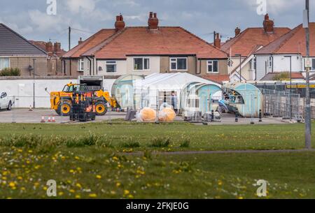 Costruire i set per il nuovo show di Star Wars Andor Foto Stock