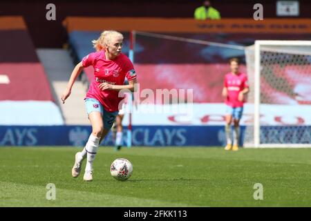 Grace Fisk (22 West Ham United) durante il gioco fa Womens Super League 1 tra Aston Villa e West Ham United al Villa Park di Birmingham. Foto Stock