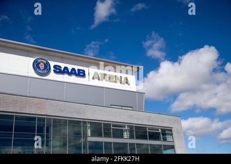 Saab Arena, arena di hockey per la Linköping Hockey Club, Linköping, Svezia. Foto Stock