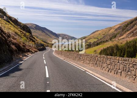 Lago e montagne di tal-y-Llyn, Gwynedd, Galles Foto Stock