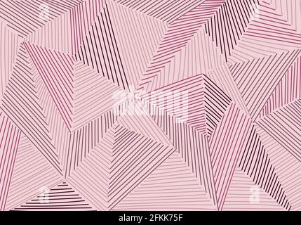 Astratto basso poligono patchwork con le linee disegnate a mano pattern mosaico sfondo e texture. Illustrazione vettoriale Illustrazione Vettoriale