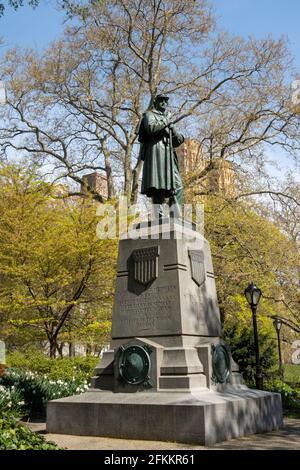 7° Reggimento, Memorial Union Army, guerra civile. Central Park, NYC Foto Stock