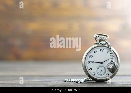 Regalo del giorno dei padri. Orologio da tasca con pulsantiera Foto Stock