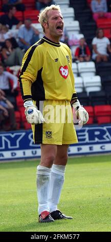 PORTSMOUTH FC HARALD WAPENAAR V BOURNEMOUTH 19-07-03 PIC MIKE WALKER, 2003 Foto Stock