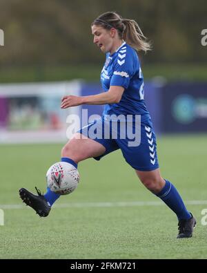 DURHAM CITY, REGNO UNITO. 2 MAGGIO Abby HOLMES of Durham Women durante la partita fa Women's Championship tra Durham Women FC e Coventry si sono Uniti al Castello di Maiden, Durham City domenica 2 maggio 2021. (Credit: Mark Fletcher | MI News) Credit: MI News & Sport /Alamy Live News Foto Stock