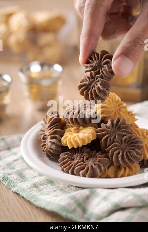 biscotti islamici biscotto per la tradizione eid mubarak Foto Stock