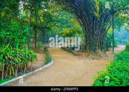 Lodi Gardens o Seven Sens è un parco cittadino situato a Nuova Delhi, India. Foto Stock