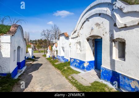 Vinne sklepy, Petrov - Plze u Straznice, Jizni Morava, Ceska republika / cantine, Plze in Petrov villaggio, Moravia del Sud, repubblica Ceca Foto Stock