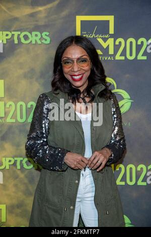 Hollywood, Stati Uniti. 02 maggio 2021. Donna Marie partecipa al Micheaux Film Festival chiudendo la notte al TLC Chinese Theatre, Hollywood, CA il 2 maggio 2021 Credit: Eugene Powers/Alamy Live News Foto Stock