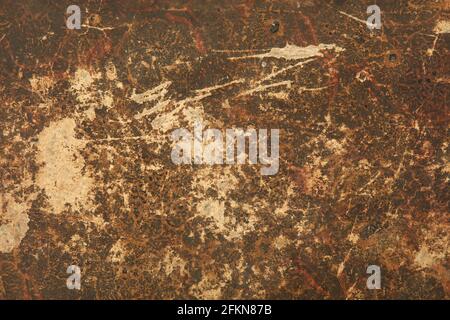 Marrone, carta variegata disegno texture sfondo con graffi Foto Stock