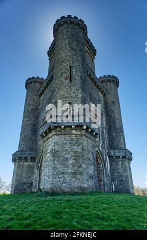 Paxton's Tower vicino a Llanarthne, Carmarthenshire Foto Stock