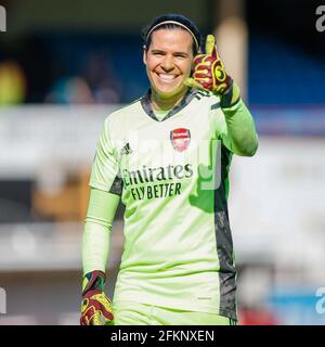 La portiere dell'Arsenal Lydia Williams durante il Bristol City Women contro Arsenal Women al Twerton Park Bath Foto Stock