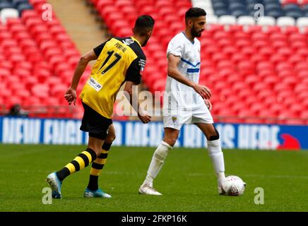 Londra, Regno Unito. 03 maggio 2021. LONDRA INGHILTERRA - MAGGIO 03: Durante la finale Buildbase fa Vase 2019/2020 tra Consett e Hebburn al Wembley Stadium il 3 Maggio 2021 a Londra, Inghilterra Credit: Action Foto Sport/Alamy Live News Foto Stock