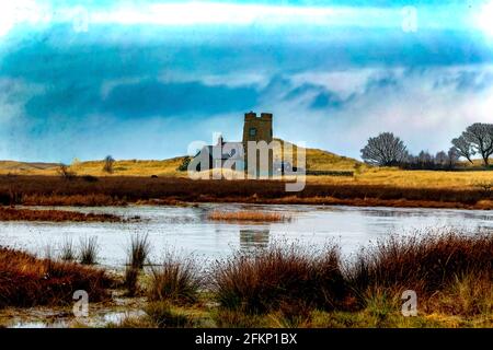 La fattoria Snook su Holy Island, Northumberland Foto Stock