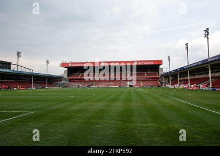 Bescot Stadium, conosciuto anche come il Banks's Stadium. Walsall Football Club. Foto Stock