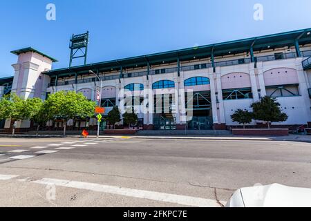 Chukchansi Park, precedentemente Grizzlies Stadium, campo da baseball a Fresno California Foto Stock