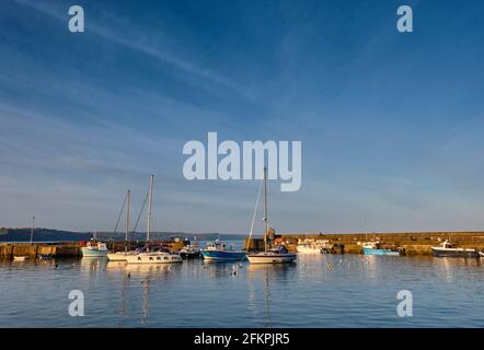 Saundersfoot Harbour, Saundersfoot, Pembrokeshire, Galles Foto Stock