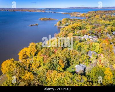 Lungomare di Senneville, Quebec Foto Stock