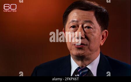 03 maggio 2021, New York, New York, USA - il presidente del TSMC MARK LIU è intervistato su '60 minuti' circa la carenza globale di microchip e il futuro del settore.(immagine di credito: © CBS/60 minuti/ZUMA Wire) Foto Stock