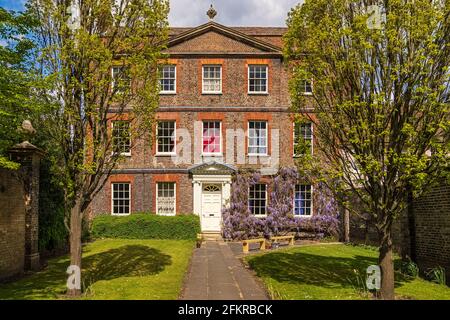 Little Trinity House Cambridge - risalente al 1725, grado i elencati C18 casa domestica, ora utilizzato come alloggio per studenti. Foto Stock