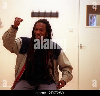 Benjamin Zephaniah un dub reggae poeta e attivista Mar 1999.He era un ex scasso condannato ed è dislessico Foto Stock