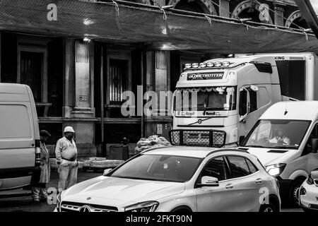 Intorno allo storico mercato di Smithfield Foto Stock