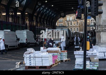 Intorno allo storico mercato di Smithfield Foto Stock