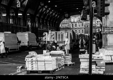 Intorno allo storico mercato di Smithfield Foto Stock