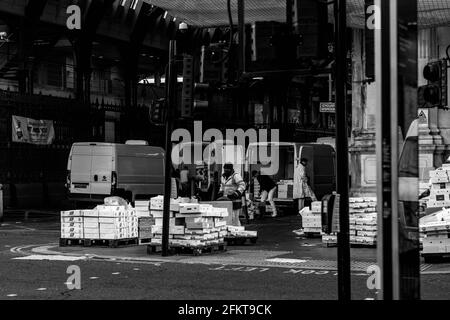 Intorno allo storico mercato di Smithfield Foto Stock