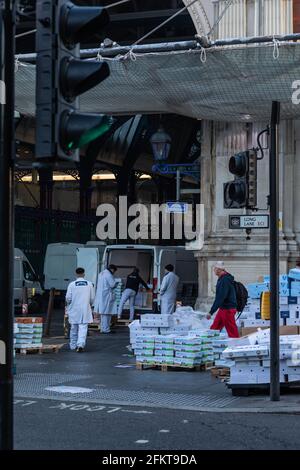 Intorno allo storico mercato di Smithfield Foto Stock