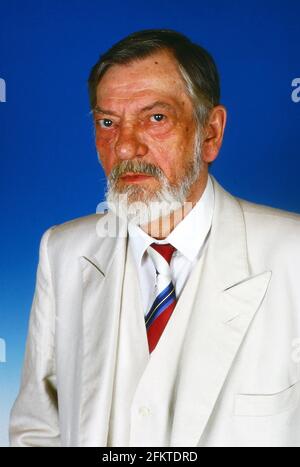 Herbert Stass im Theaterstück 'Die Katze auf dem heißen Blechdach', Deutschland 1988. Foto Stock