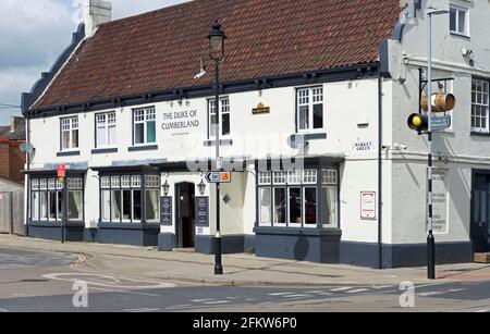 The Duke of Cumberland pub a Cottingham, vicino a Hull, East Yorkshire, Inghilterra Regno Unito Foto Stock