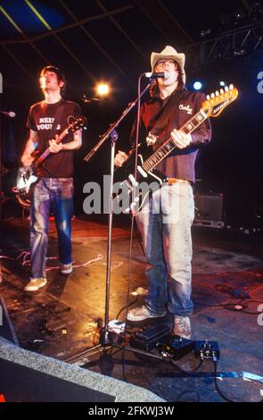 Le percosse al Reading Festival 2002 Foto Stock