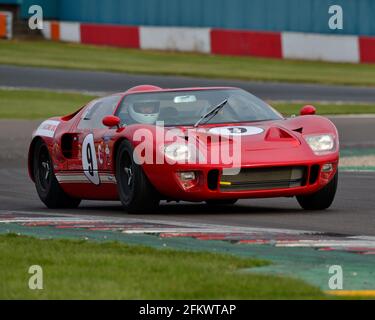 Richard Meins, Chris Lillingston-Price, Ford GT40, Amon Cup per GT40s, Donington Historic Festival, Donington Park, Inghilterra, maggio 2021. Foto Stock