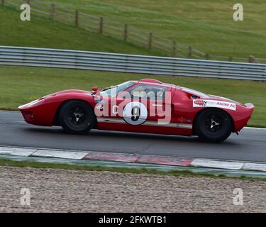 Richard Meins, Chris Lillingston-Price, Ford GT40, Amon Cup per GT40s, Donington Historic Festival, Donington Park, Inghilterra, maggio 2021. Foto Stock