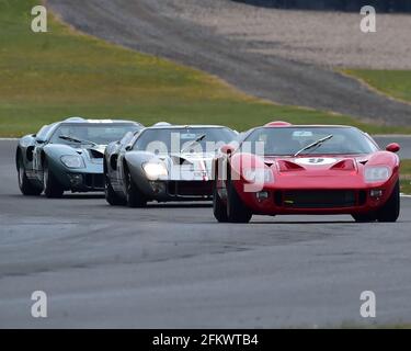 Richard Meins, Chris Lillingston-Price, Ford GT40, Amon Cup per GT40s, Donington Historic Festival, Donington Park, Inghilterra, maggio 2021. Foto Stock