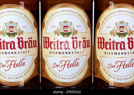 Weitra Bräu, birreria privata Weitra, Austria Foto Stock