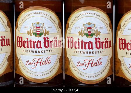 Weitra Bräu, birreria privata Weitra, Austria Foto Stock