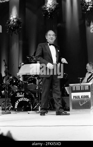 Paul Kuhn Band leader, Archivio immagine Maggio 1991 Foto Stock