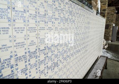 Banneux - Belgio - 07 aprile 2021: Dopo le apparizioni mariane del 1933, il sito è diventato uno dei più importanti luoghi di pellegrinaggio in Belgio Foto Stock