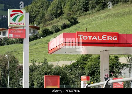 Totalerg, distributore di benzina in Alto Adige, Italia Foto Stock