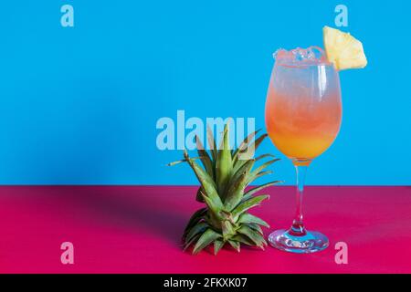 cocktail tequila alba per un concetto di bevanda primaverile ed estiva Foto Stock