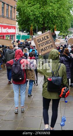 Black Lives Matter - protesta BLM a Coventry UK, 7 giugno 2020 Foto Stock