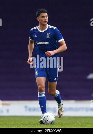 Elkan Baggott of Ipswich Town - Ipswich Town U18 contro Sheffield United U18, fa Youth Cup, Portman Road, Ipswich, Regno Unito - 30 aprile 2021 Foto Stock