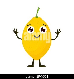 limone carattere cute Illustrazione Vettoriale